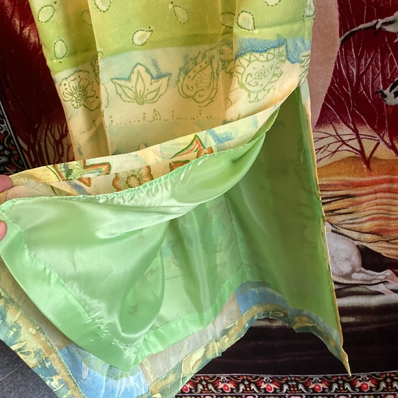 y2k nancy bolen for city girl abstract pattern maxi skirt - Picture 3 of 5